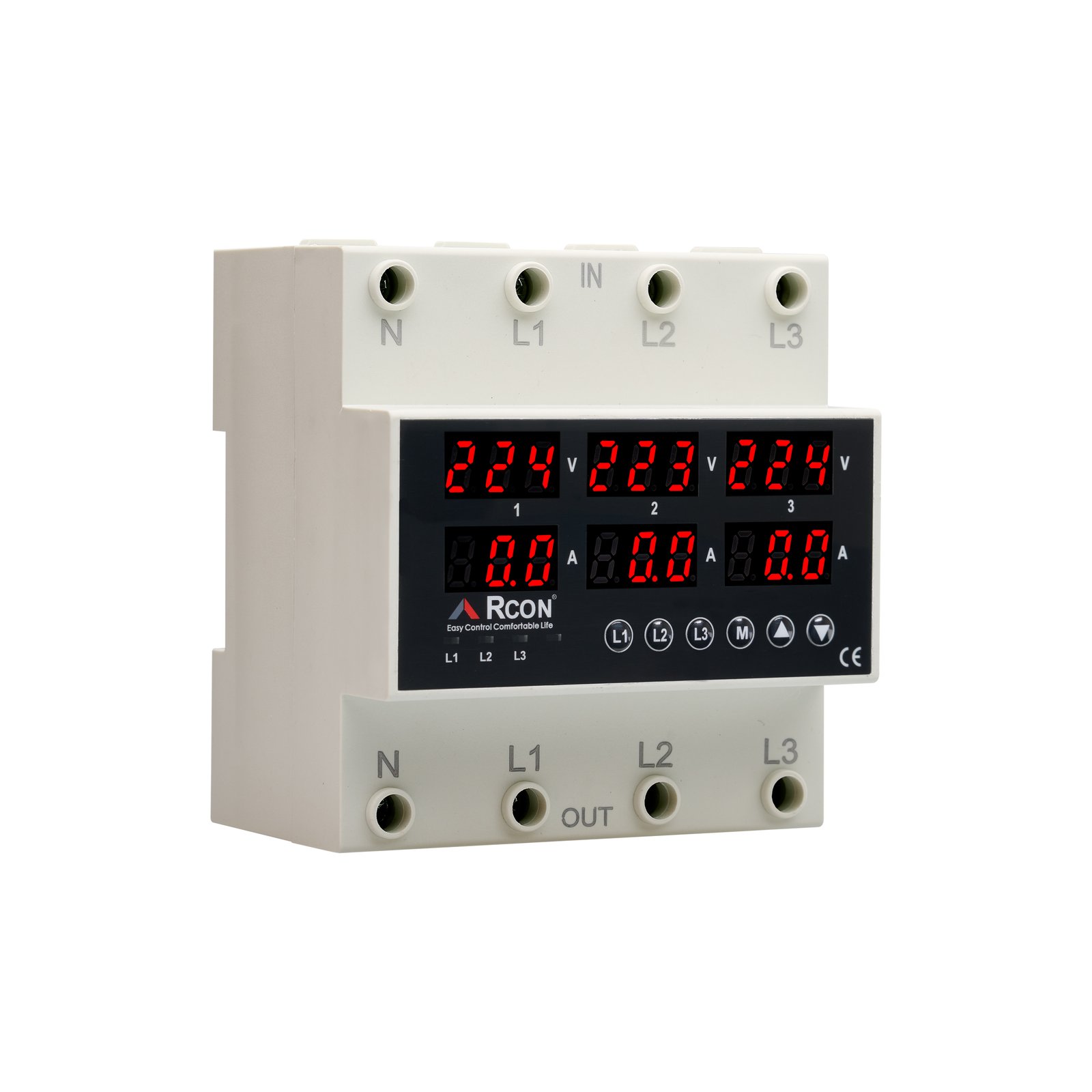 RCV-05 3 Faz Ayrışık Kontrol Gerilim & Akım Koruma Rölesi Kullanım Klavuzu
